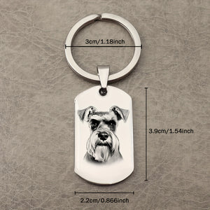 Personalized Steel Keychain with Text