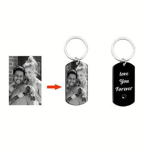 Personalized Keychain With Engraved Photos/Text