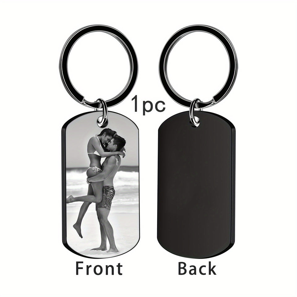 Personalized Keychain With Engraved Photos/Text