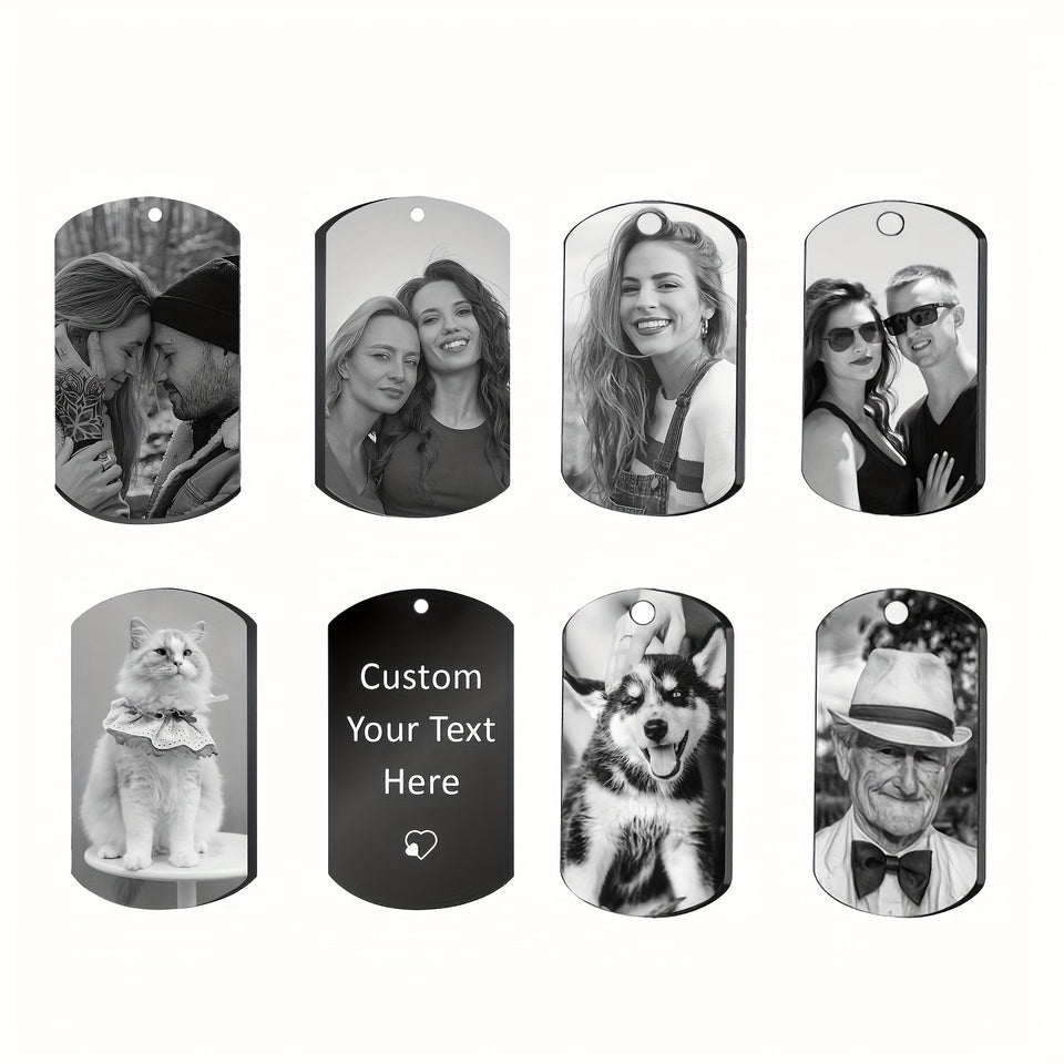 Personalized Keychain With Engraved Photos/Text