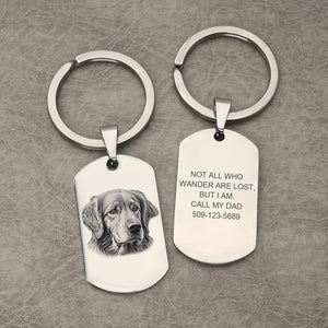 Personalized Steel Keychain with Text