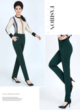 New y2k autumn Plus Size Women's Pants Fashion Solid color Skinny high waist elastic Trousers Fit Lady pants sets Woman clothing