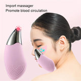 Ultrasonic Electric Silicone Face Cleansing Pore Deep Cleaning Skincare Massager Facial Vibration Massage Relaxation Tool