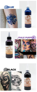 100ml Temporary Tattoos Ink Semi Permanent Airbrush Fake Common Ink For Body Art Gloss Tint Paint Beauty Pigment Makeup Supplies