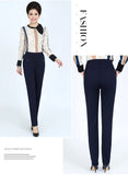 New y2k autumn Plus Size Women's Pants Fashion Solid color Skinny high waist elastic Trousers Fit Lady pants sets Woman clothing