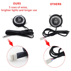 Universal Car Alarm Autostart Push One Button Start Stop System Remote start Engine Ignition Kit Keyless Entry Car Accessories