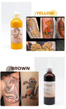 100ml Temporary Tattoos Ink Semi Permanent Airbrush Fake Common Ink For Body Art Gloss Tint Paint Beauty Pigment Makeup Supplies