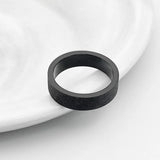 Simple 3mm 5mm Woman Men's Couple Black Titanium Ring Matte Finished Finger Ring Jewelry for Male Wedding Bands Gift