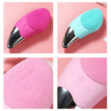 Ultrasonic Electric Silicone Face Cleansing Pore Deep Cleaning Skincare Massager Facial Vibration Massage Relaxation Tool