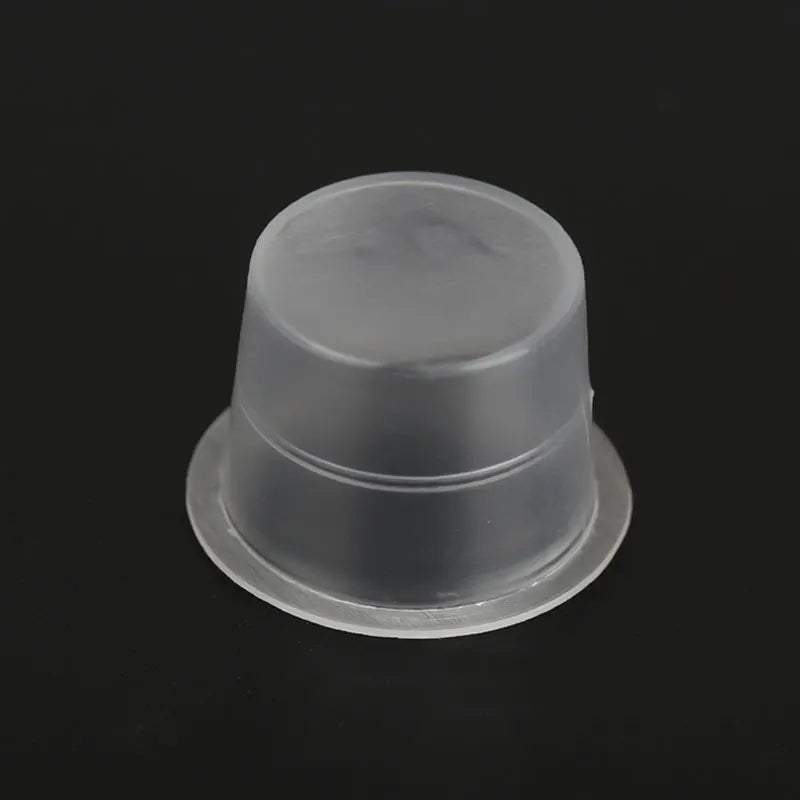 Top Quality 1000pcs Disposable Plastic Tattoo Ink Cups Permanent Makeup Pigment Clear Holder Container Cap Tattoo Accessory