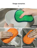 4pcs Anti-microbial Cleaning Sponge Magic Sponge Melamine Sponges Kitchen Sponge for Washing Dishes Kitchen Scourer Pan Brush