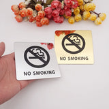 No Smoking Warning Sign Logo Not Smoke Mark Glue Sticker for Public Places Inner Room Indoor Home Decor