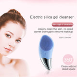 Ultrasonic Electric Silicone Face Cleansing Pore Deep Cleaning Skincare Massager Facial Vibration Massage Relaxation Tool