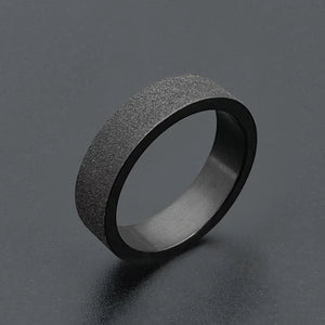 Simple 3mm 5mm Woman Men's Couple Black Titanium Ring Matte Finished Finger Ring Jewelry for Male Wedding Bands Gift