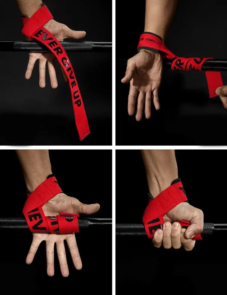 MKAS Weight lifting Wrist Straps Fitness Bodybuilding Training Gym lifting straps with Non Slip Flex Gel Grip