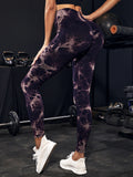 Tie Dye Yoga Pants Sport Leggings Women Seamless High Waist Push Up Woman Tights Fitness Workout Leggins Gym Clothing