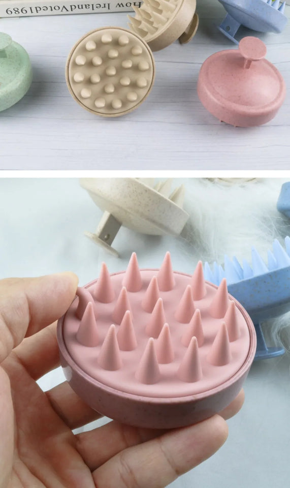 Silicone Shampoo Brush Head Scalp Massage Comb Hair Washing Comb Body Massage Brush Bath Shower Brush Salon Hairdressing Tool