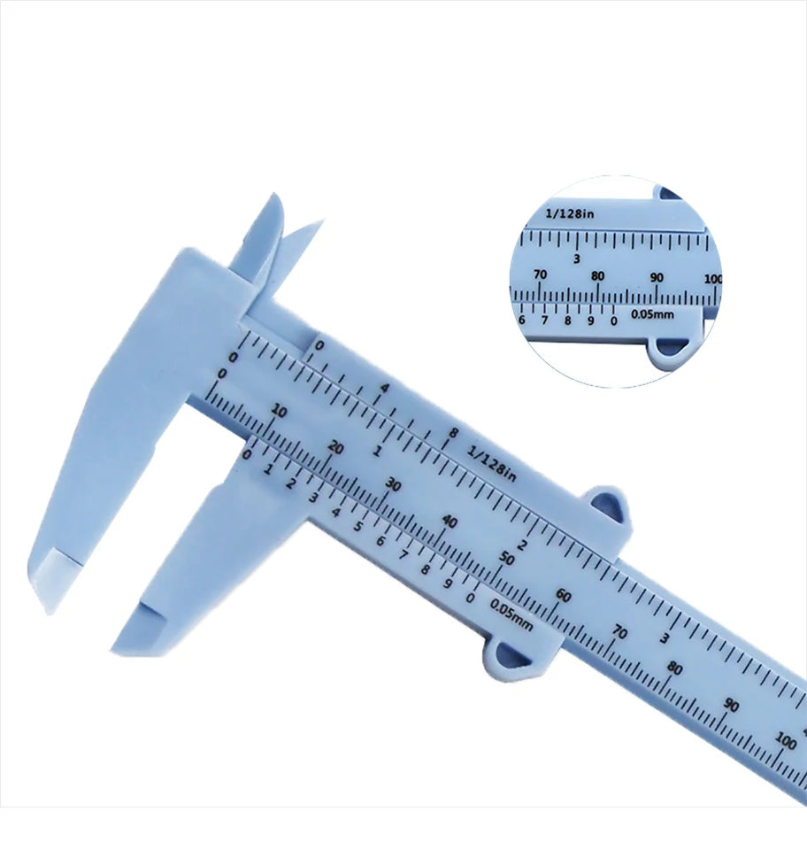 150MM Plastic Eyebrow Measuring Ruler Tattoo Vernier Caliper Ruler Portable Brow Pachymeter Microblading Permanent Makeup Tools