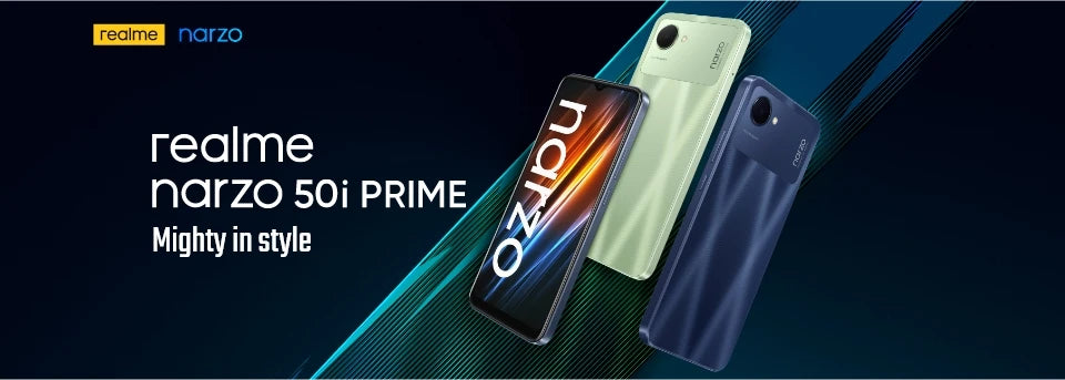 realme Narzo 50i Prime Smartphone 5000mAh Massive Battery 6.5'' Large Display 4+64GB Octa-core Processor AI Camera Narzo Phone