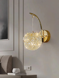 Creative Design Nordic Wall Lamp Chandelier Living Room Bedroom Interior Decor Crystal Wall Light Bedsides Resturant Lighting