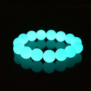 Luminous Bracelets For Women Men Fluorescent Natural Stone Bracelet Night Light Glowing Beads Bangle Fashion Jewelry Couple Gift