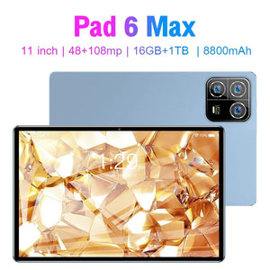 2024 Original New Tablet PC Mi Pad 6 Max 16G+1TB Android13 Tablets 11.0inch 8800mAh Tablets Global 5G Dual SIM Card mi Pad 6 Pro