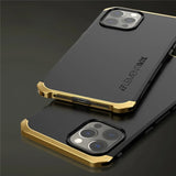 Shockproof Metal Armor Case For iPhone 11 12 13 14 15 Pro Max Case Aluminum + PC Cover For iPhone 13 Mini 14 Plus Xr Xs Max Case