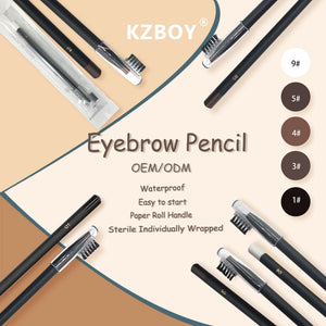 10PCS PMU Mapping Pencil For Eyebrows Microblading Permanent Eyebrow MakeUp Waterproof Natural Long Lasting PMU Micro Tools