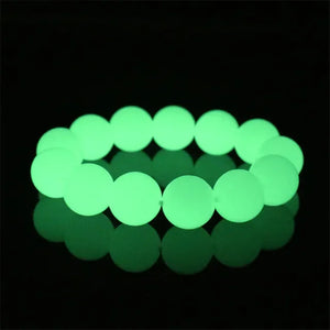 Luminous Bracelets For Women Men Fluorescent Natural Stone Bracelet Night Light Glowing Beads Bangle Fashion Jewelry Couple Gift