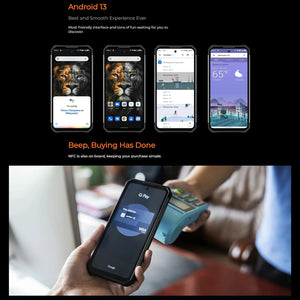 Oukitel WP27 Rugged Smartpone 12GB+256GB 6.78“ FHD+ 8500MAH Android 13 MTK G99 Mobile Phone 64MP Camera 33W 4G NFC Cellphone