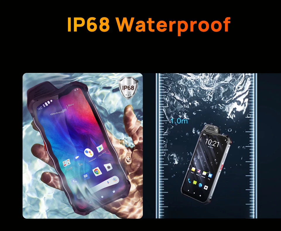 UNIWA W888 ATEX Explosion Indestructible Water Proof Mobile Phone 4GB+64GB 5000mAh Walkie Talkie PTT Smartphone Andriod 11 NFC