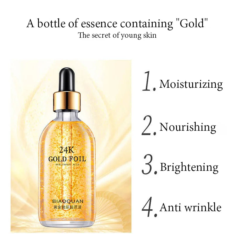 2pcs 24K Gold Foil Essence Facial Serum