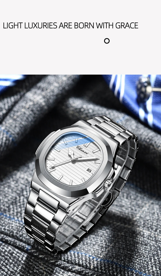 CHENXI Couple Watches Pair Men And Women Fashion Luxury Quartz Wristwatches Ladies Clock 2023 New Product His Hers Watch Sets