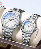 CHENXI Couple Watches Pair Men And Women Fashion Luxury Quartz Wristwatches Ladies Clock 2023 New Product His Hers Watch Sets