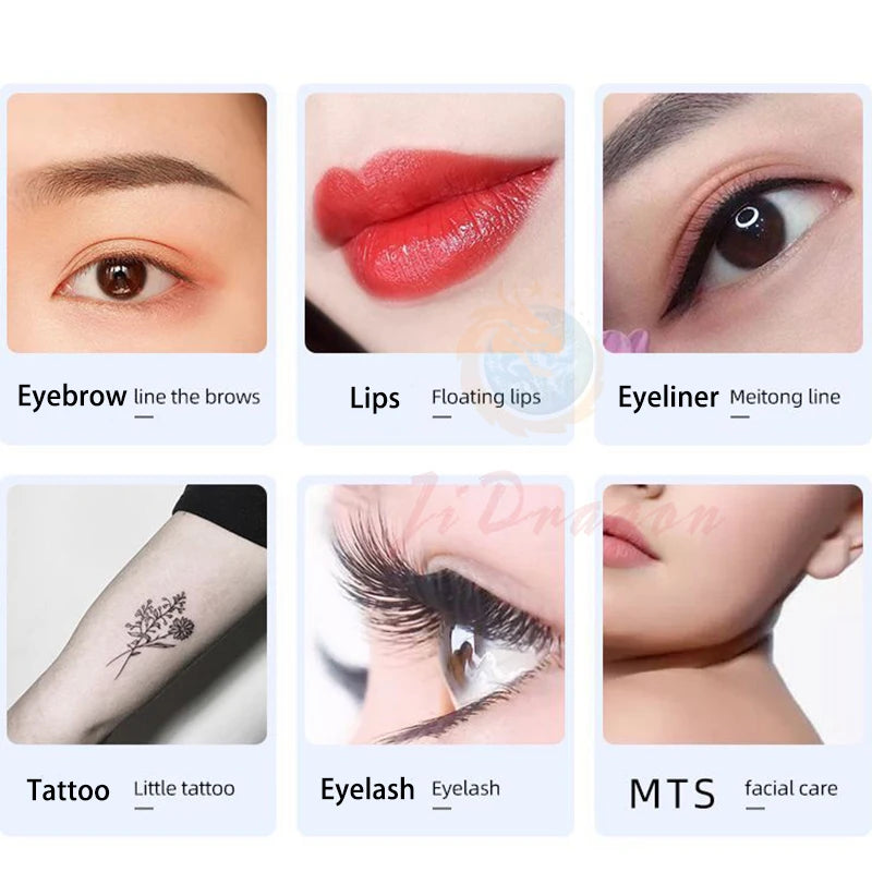 15ml Professional Tattoo Ink Set Permanent Makeup Eyebrow Lips Eyeline Tattoo Color Microblading Pigment Body Beauty Art Supplie