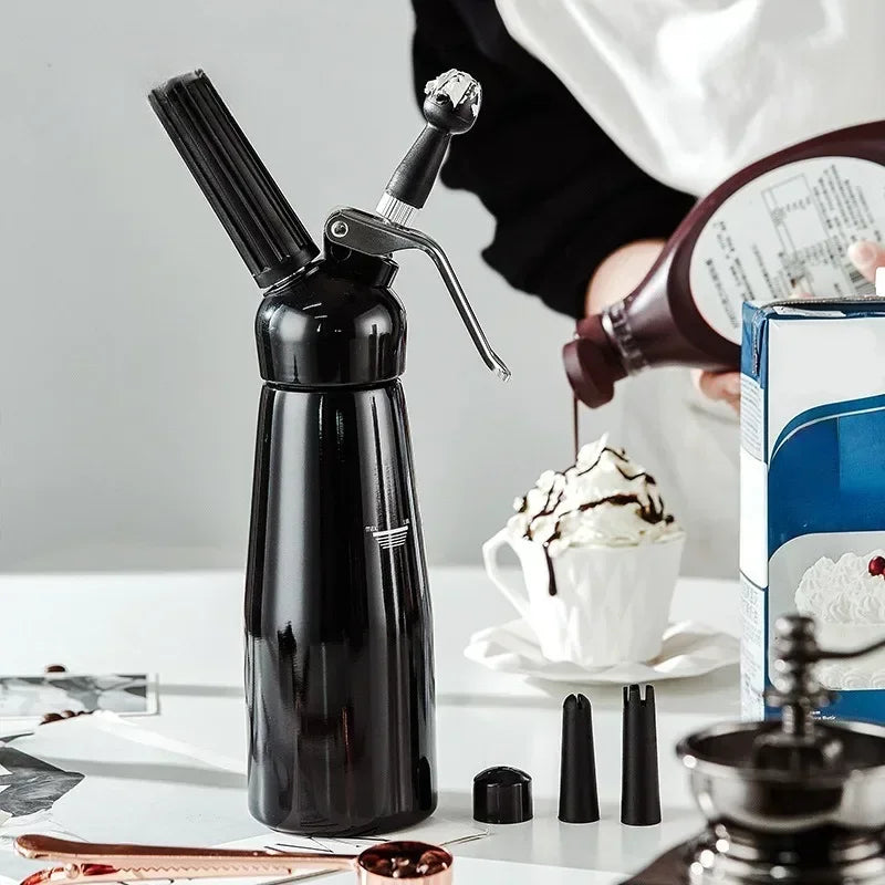 250ml Cream Gun Siphon Whipped Cream Dispenser Cream Foaming Gun Kitchen Accessories Tools +Nozzle whipped Kitchen Tools