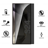 For Samsung Galaxy S24 Ultra Glass 2Pcs Tempered Glass Case S 24 Plus S24Ultra S24+ 5G Anti-Peep Privacy Screen Protector Films