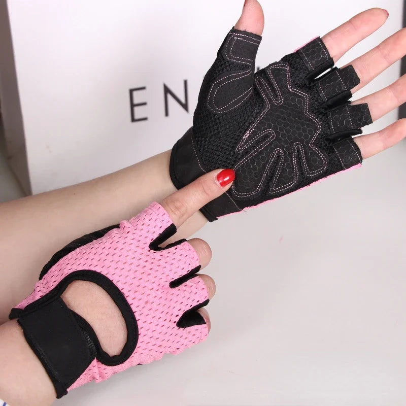 Gym Gloves for Women Men Fitness Dumbbells Workout Gloves Half Finger Breathable Non-slip Gel Pad Bodybuilding Training Gloves