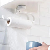 Multi-function Bathroom Towel Paper Roll Rack Vacuum Suction Cup Kitchen Bathroom Holder