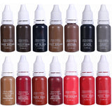 24 Colors Tattoo Ink Set Permanent Makeup Eyebrow Ink Lips Eye Line Tattoo Color Microblading Pigment for Body Beauty Tattoo Art