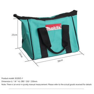 Makita 832035-1 Tool Bag Nylon Durable Portable Power Electric Tools Accessories Storage HandBag 28*25*23cm