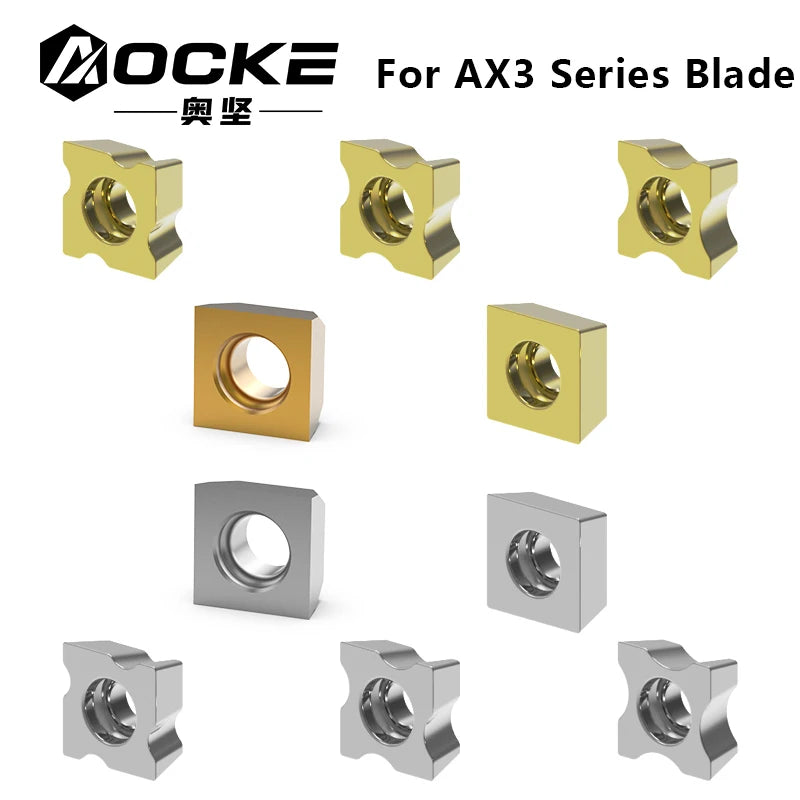 10Pcs/Box AOCKE AX3 Series Pneumatic Chamfering Machine Cermet Blade Hard Alloy Chamfer Machine Accessories Tools