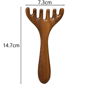 Wooden Meridian Massage Comb Health Head Therapy Scalp Relaxation Facial Scraping Massager Relaxation Body Tool