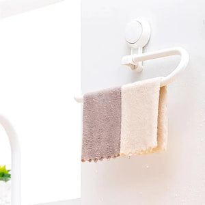 Multi-function Bathroom Towel Paper Roll Rack Vacuum Suction Cup Kitchen Bathroom Holder