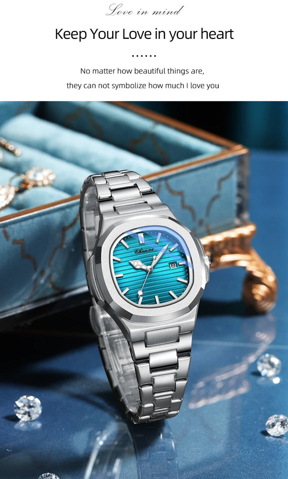 CHENXI Couple Watches Pair Men And Women Fashion Luxury Quartz Wristwatches Ladies Clock 2023 New Product His Hers Watch Sets