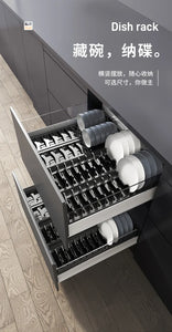 Kitchen Organizer Plate Drying Rack Bowl Pot Lid Storage Holder Adjustable Kitchen Dish Drying Rack Storage Dish Rack