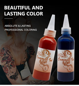 100ml Temporary Tattoos Ink Semi Permanent Airbrush Fake Common Ink For Body Art Gloss Tint Paint Beauty Pigment Makeup Supplies