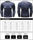 Compression Shirt Black Panther Spider Fitness Winter Soldier Gym Workout MMA Rashguard BJJ Men Jiu Jitsu Running Jogging Set