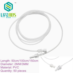 50PCS 50/100/150 CM Infusion Extension Tube Sterile Iv Infusion Extension Line Disposable Iv Infusion Extension Hose for Syringe