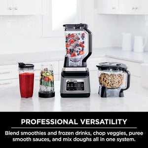 Ninja BN801 Professional Plus Kitchen System, 1400 WP, 5 Functions for Smoothies, Chopping, Dough & More with Auto IQ, 72-oz.